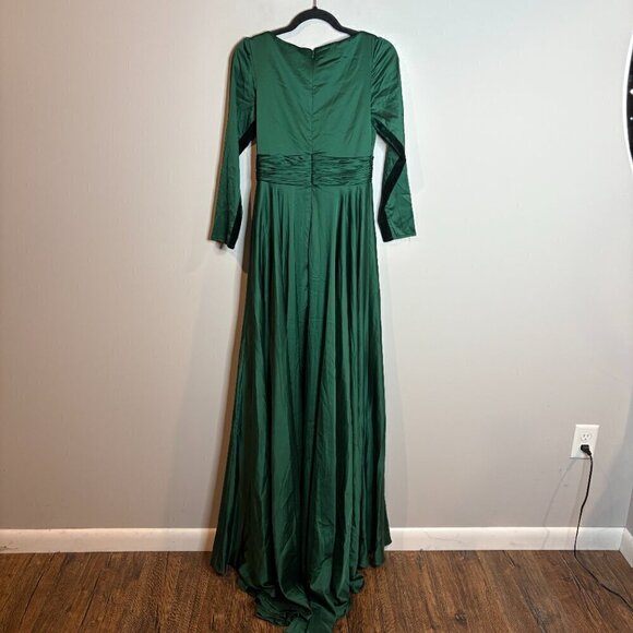NWT Ieena for Mac Duggal 55245i Emerald Green gown - Picture 9 of 9